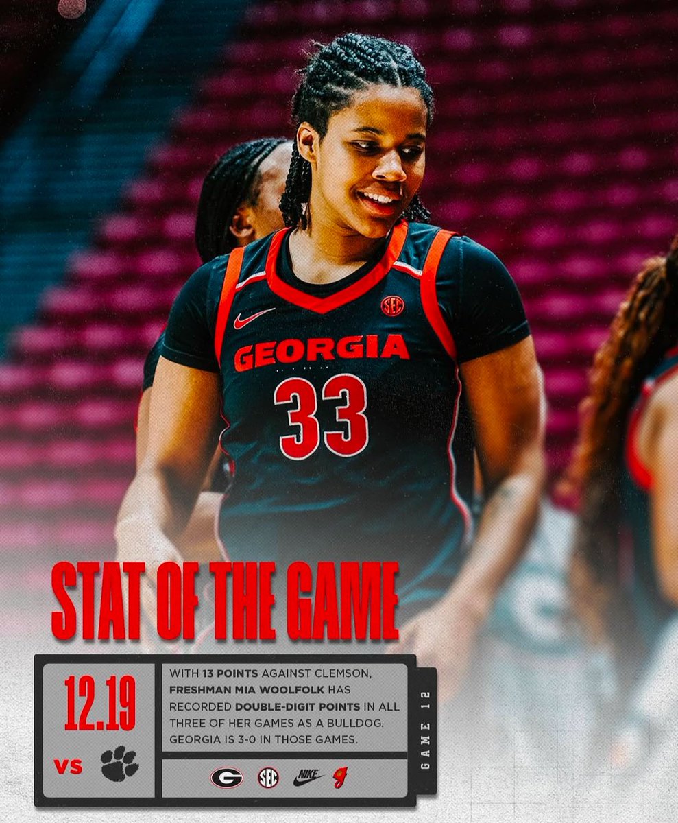 <a href="/Miawoolfolk24/">Mia</a> is back!  Although she’s only played 3 games (due to injury), she’s scored double-digits each game, making an immediate impact ❤️🖤