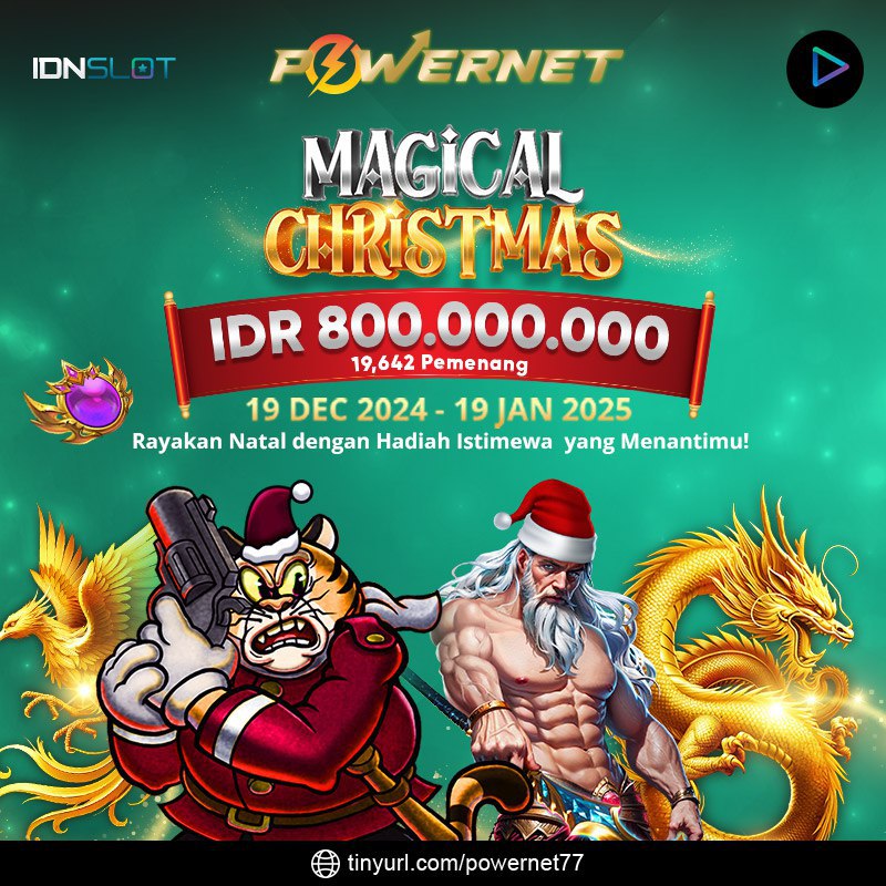 777Powernet's tweet photo. 777POWERNET Menghadirkan event "Christmas &amp; New Year 2024 Cash Drop" yang Berlangsung mulai 19 Desember 2024 s/d 19 Januari 2024 Dengan total hadiah sebesar Rp 800.000.000!

🔥 ⚡️ Daftar Sekarang dan menangkan hadiah besar! ⚡️ 🔥

🔗  https://t.co/r3py89ZjZR

#777powernet https://t.co/usnJLIA7su
