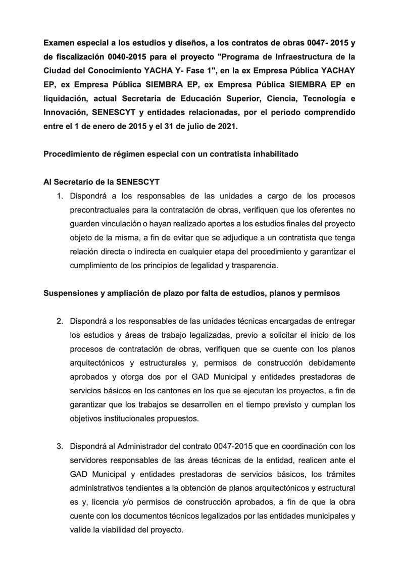 fmilhojas's tweet photo. En 2022, la @ContraloríaECU aprobó el examen DNA2-0014-2022, en el que contabilizó siete años de retraso en la construcción de 33 kilómetros de soterramiento a cargo de #CEIEC. A inicios de 2023, detectó pagos injustificados y falta de permisos de la estatal china.
En febrero de 2022, el expresidente @LassoGuillermo denunció que se han despilfarrado cerca de $ 1.000 millones del proyecto Yachay en viajes de numerosas comitivas de los gobiernos de @MashiRafael y @Lenin. Dijo, además, que recibió la empresa #YachayEP con apenas $ 200 millones en activos tangibles.
¿Qué más se descubrió? Entérese aquí: https://t.co/51CkyeZxIB
O por favor ingrese a nuestro portal de Mil Hojas, dando clic en el enlace superior de nuestro perfil en esta red. 📷