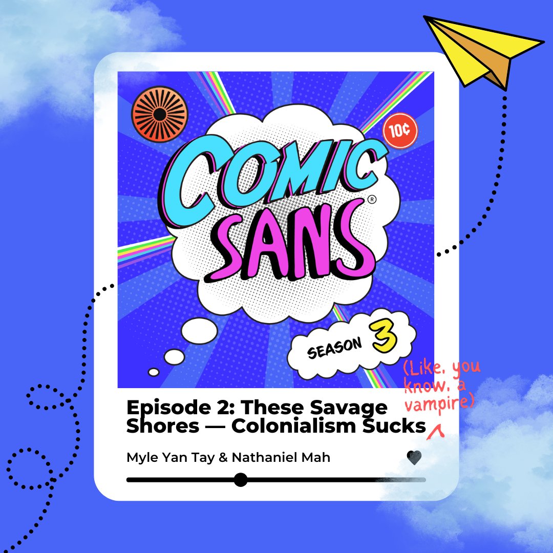 Comic Sans Podcast is on Bsky @comicsanspod.com! tweet media