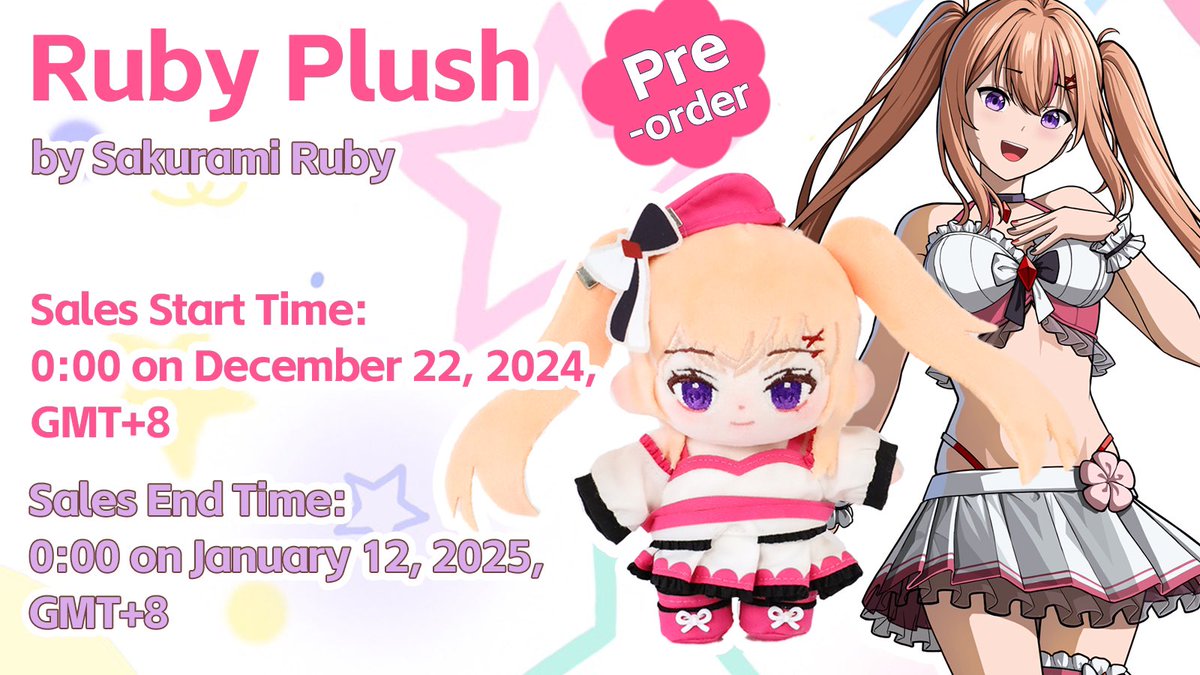 craftifyx_co's tweet image. Ruby Plushie—Your Fiery New Best Friend! 🔥

Say hello to Ruby, the plush with a spark! She’s soft, sassy, and ready to light up your world with warmth and love. 🌟💕
Pre-sale is limited, so act fast—Ruby is waiting to come home with you!❗❗
👉 Get Ruby here:…