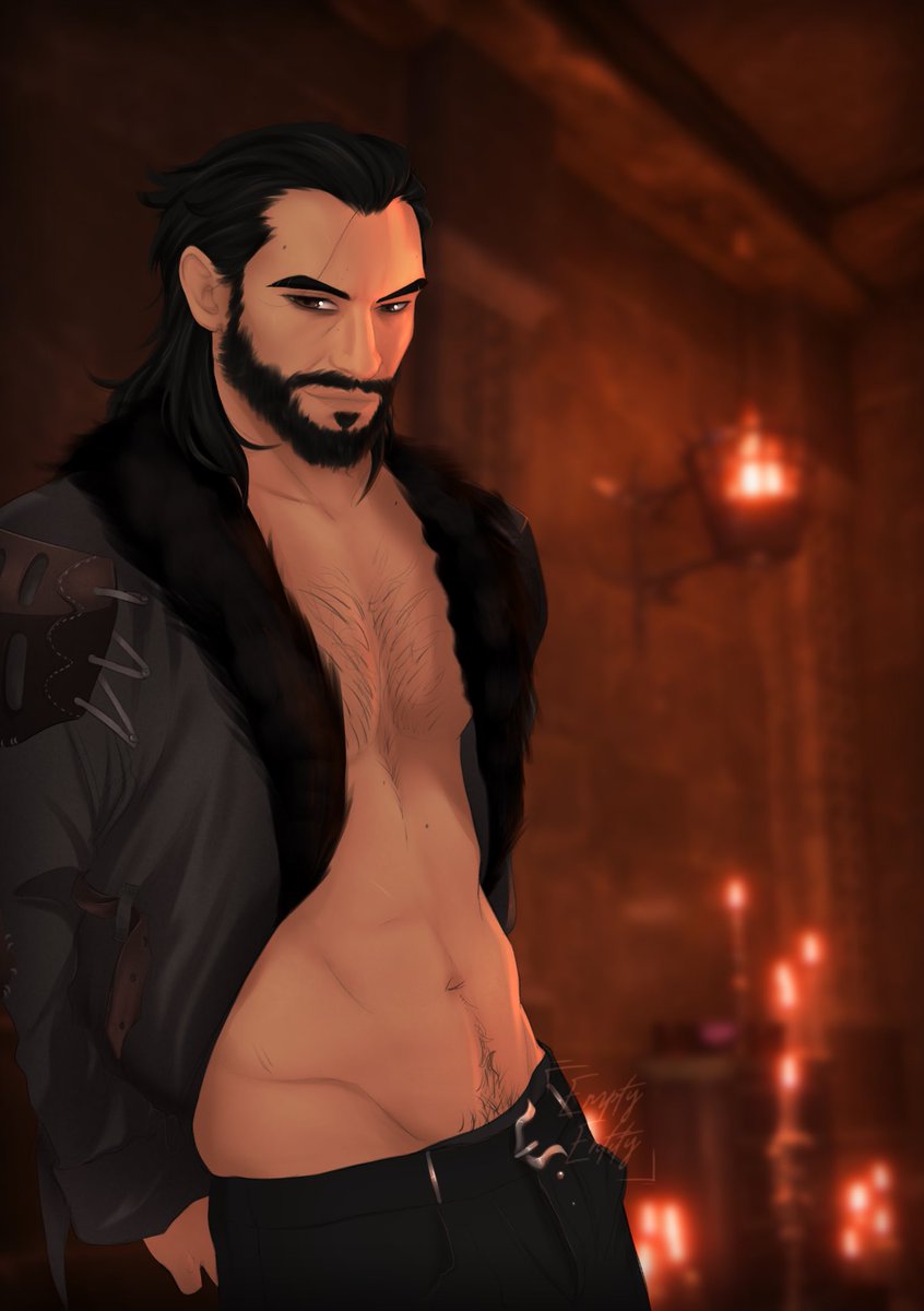 emptyoentity's tweet photo. “Oh, and uh…Lucanis called dibs on your jacket”

(Probably because he was one of the only people in the group who could fit into it-)

#DATV | #DragonAgeVeilguard | #dragonage | #LucanisDellamorte | #fanart https://t.co/A37MGunp8j