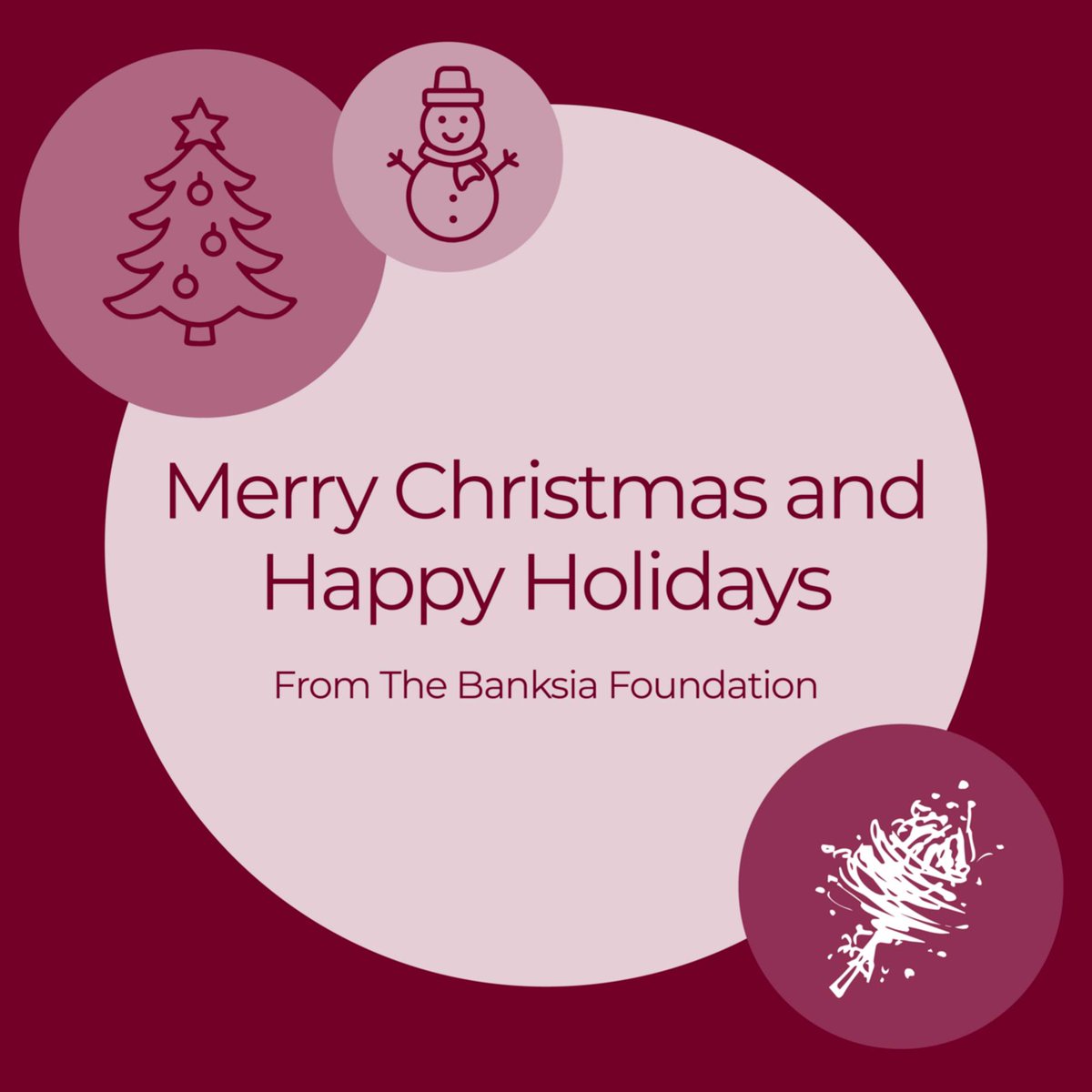With 2024 coming to a close, we extend our warmest wishes to our entire community of our incredible Board, sponsors, judges, supporters &amp; entrants, a Merry Christmas, Happy Holidays &amp; a Happy New Year. ⁠
We have lots in store for 2025, see you next year!
#BanksiaFoundation