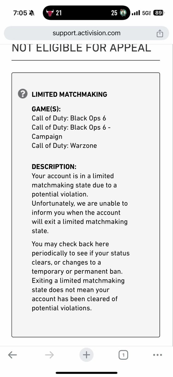 Crazy you can get shadow banned for doing absolutely nothing wrong and you can’t even get an ETA on a review. <a href="/Activision/">Activision</a> <a href="/ATVIAssist/">Activision Support</a>