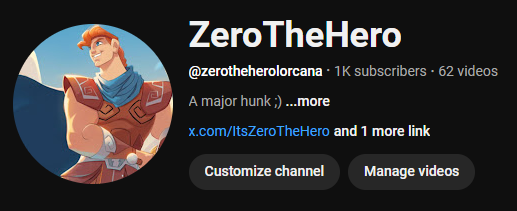 ItsZeroTheHero's tweet photo. We've hit 1000 subs on Youtube!! 🎉 Didn't think we were gonna make it before the new year, forever grateful and looking forward to what we can achieve in 2025! 🥳 #ZeroTo1K https://t.co/hQfL3CcQW6