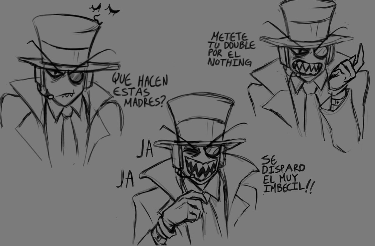Hice unos bocetos de lord black hat jugando en el directo de alan, verlo diciendo groserías es lo mejor que ví en el año jaja
#Villanos #Villainous #RELEASEVILLAINOUS