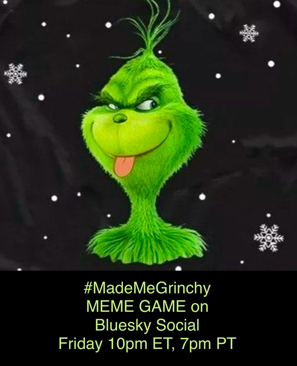 Memesters (@fridaymemeteam) on Twitter photo When you don’t play with us on Friday nights, we get Grinchy.
So follow us to that Blue place tomorrow
<a href="/commisurbator/">ynoT Tony?</a>
<a href="/Netjeretkhau/">Pharaoh Hatshepsut Wadjrenput Wesretkau Maatkare</a>
<a href="/Preciosa_Liz/">Bella Elle</a> When you don’t play with us on Friday nights, we get Grinchy.
So follow us to that Blue place tomorrow
<a href="/commisurbator/">ynoT Tony?</a>
<a href="/Netjeretkhau/">Pharaoh Hatshepsut Wadjrenput Wesretkau Maatkare</a>
<a href="/Preciosa_Liz/">Bella Elle</a>