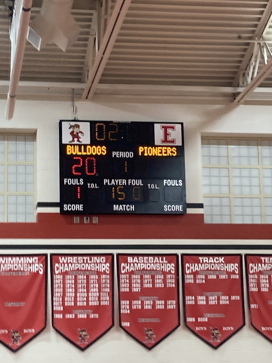Final from Elyria. Pioneers 53-20. Pioneers improve to 2-0 in the SWC Conference.