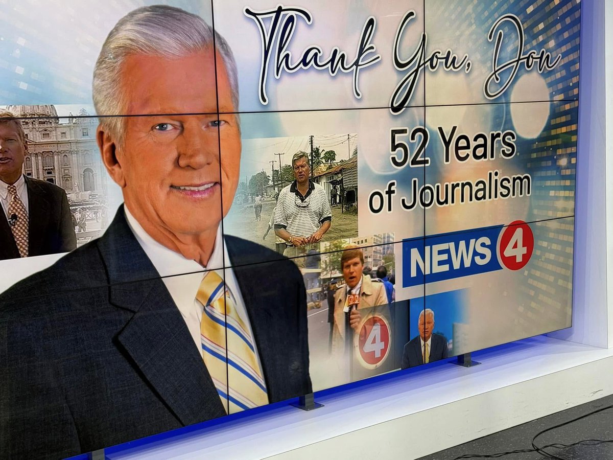 TprKeller's tweet photo. After 52 incredible years of delivering the news with dedication, professionalism, and heart, Don Postles is signing off. Thank you, Don, for being the trusted voice in our homes and a pillar of journalism in our community. I am so grateful to have worked with you 28 years ago. https://t.co/UP1prWyg9l