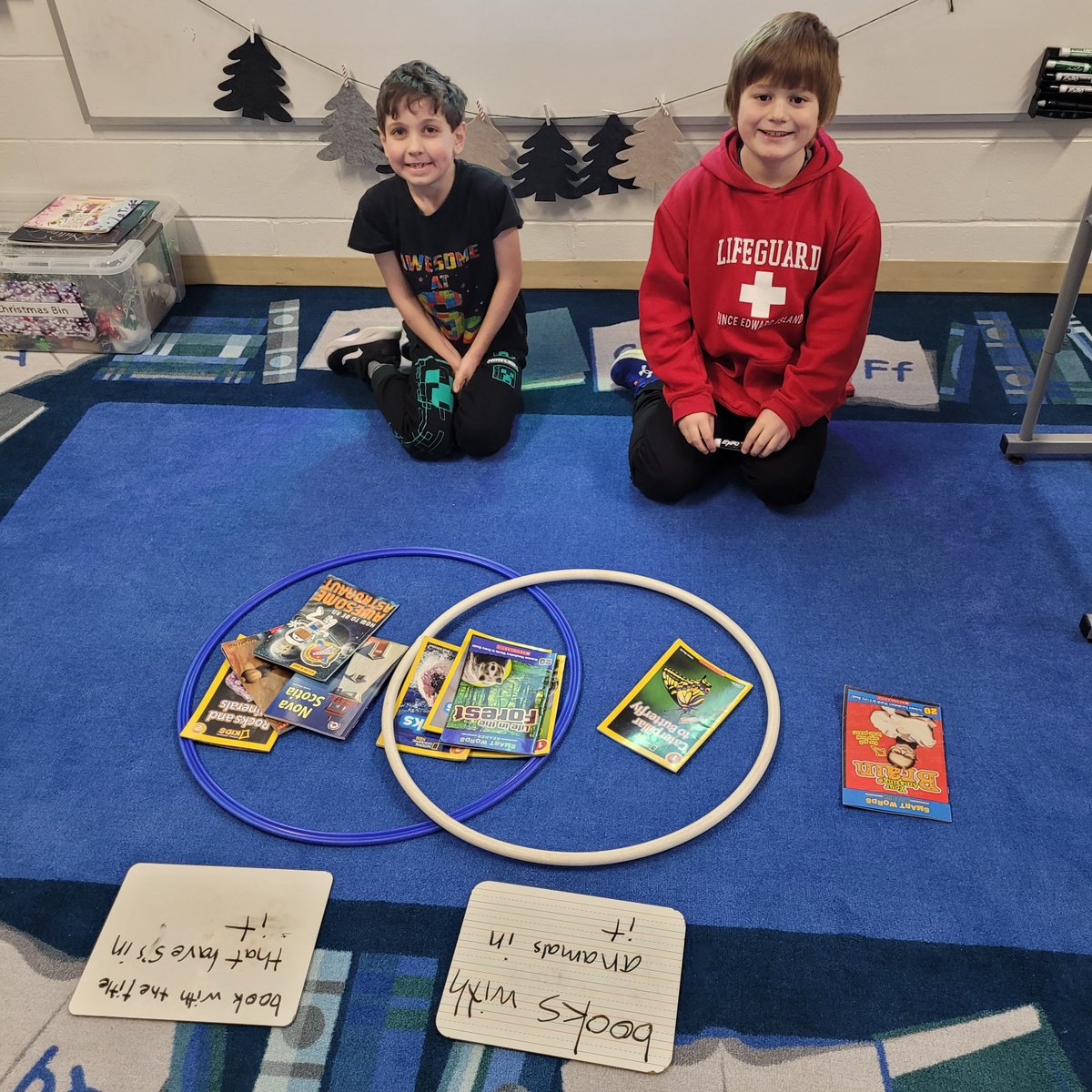 Exploring Venn diagrams in grade 3. #ocsbmath