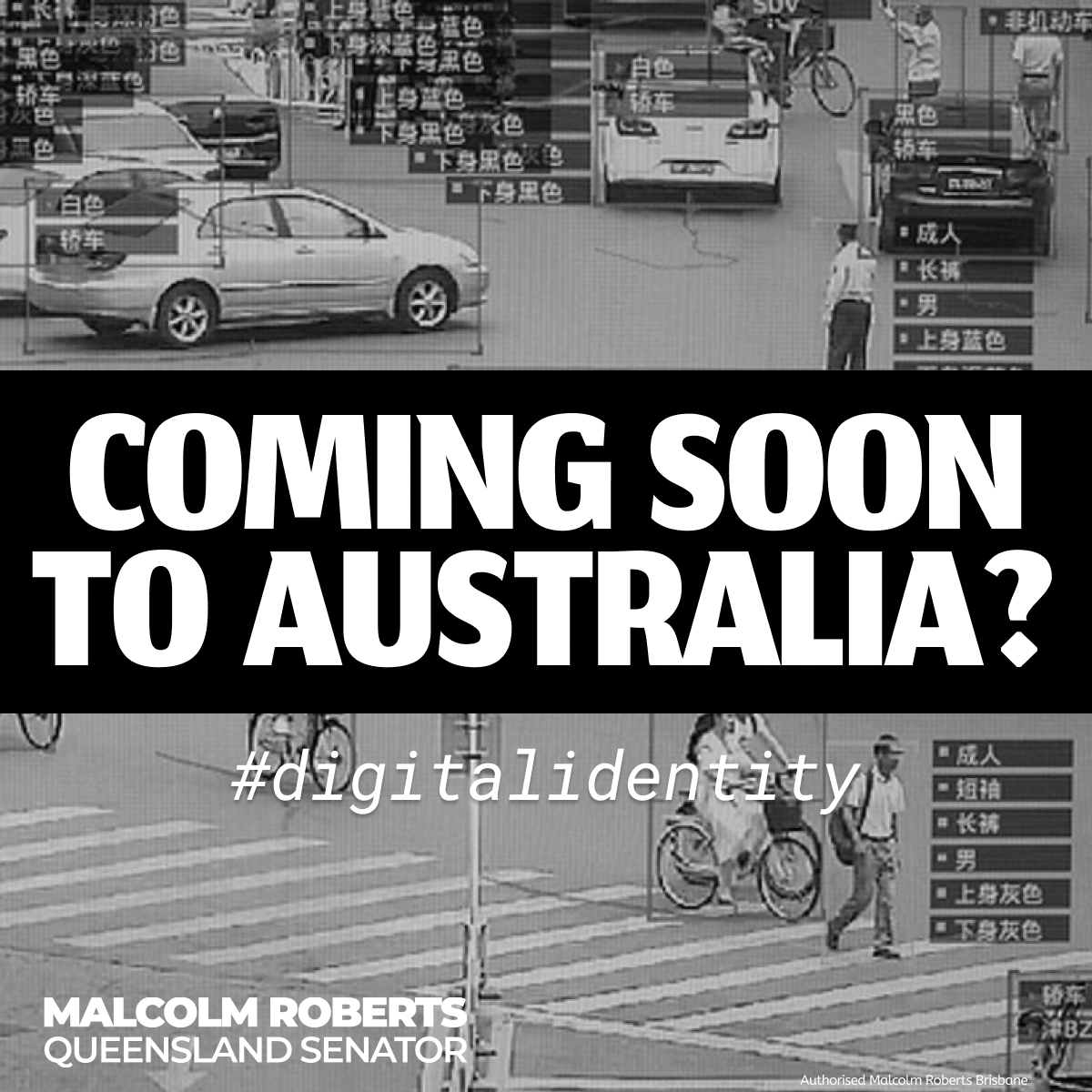 MRobertsQLD's tweet photo. One Nation vows to fight Labor's Digital ID system! Despite govt claims it's "voluntary," the bill contains 8 exceptions making it effectively mandatory. 

We are already seeing govt depts & corporations forcing Digital ID without alternatives. This is about control, not convenience! 

One Nation stands against this WEF-driven digital agenda that threatens Aussies' privacy & civil liberties1. We must resist this digital prison