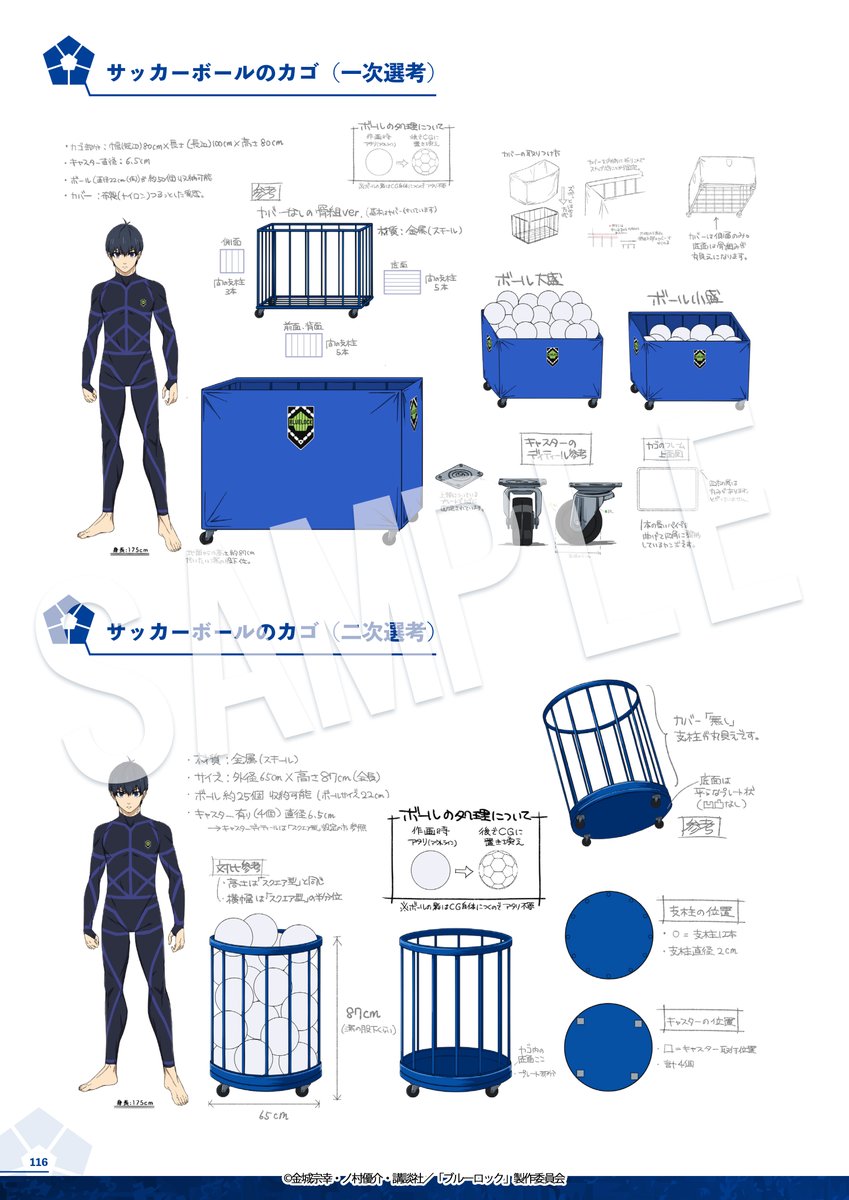 ブルーロック アニメ公式設定資料集Vol.1 ＼\小物ページをご紹介
