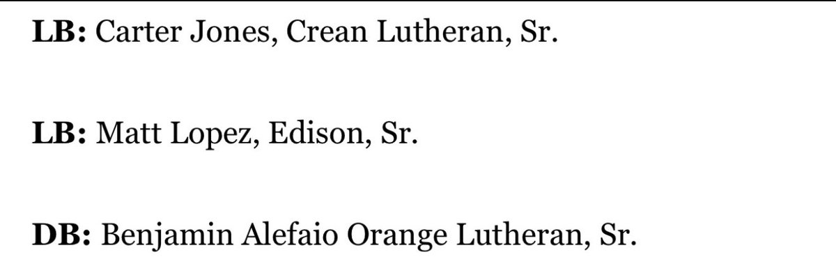 After a long 16 games blessed to be called the state champ, First Team All Alpha league, All County wanted to thank everyone on my high school journey blessed for each and every opportunity I got to perform.⚡️💯 <a href="/EdisonChargerFB/">Edison Football ⚡️</a> <a href="/CoachTThom/">Troy David Thomas</a> <a href="/coach_BSicilia/">Brandon Sicilia</a> <a href="/KaesbauerSonny/">Sonny Kaesbauer</a>