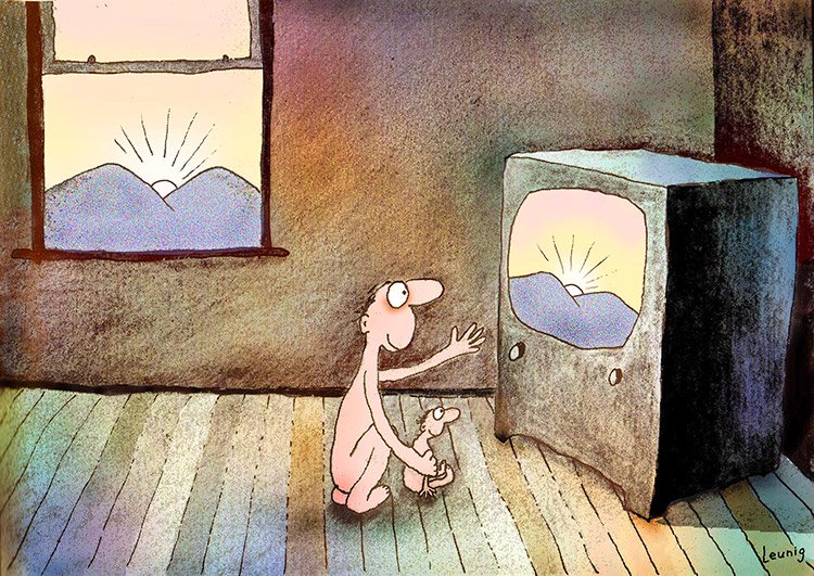 Seriously, how can the <a href="/smh/">The Sydney Morning Herald</a> put together a gallery of #michaelleunig's works and not include the dual sunset?
smh.com.au/culture/art-an…