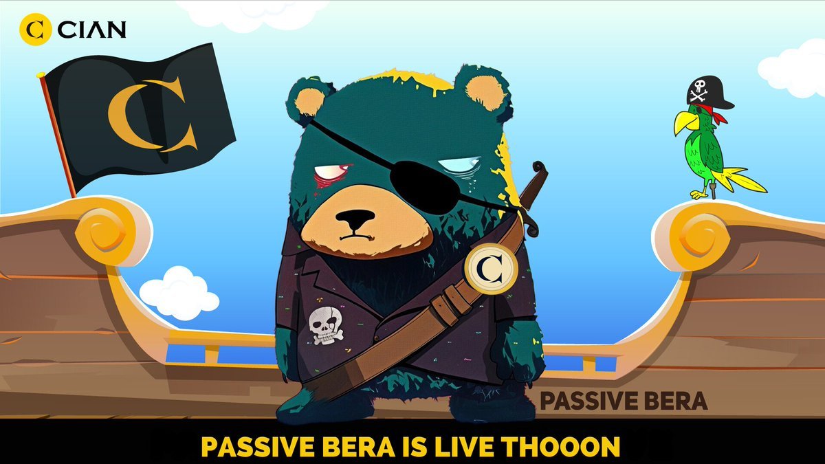 🟡<a href="/CIAN_protocol/">CIAN - Yield Layer of DeFi 🟡</a> 的好朋友们为熊家准备了「PASSIVE BERA」的免费铸造资格 🍺

「PASSIVE BERA」即将于 12.22 发射，持有福利包括
💛增加被动收益
💛项目自建生态入口
💛TGE 的保证白无需社交
💛新功能的早期访问资格

🟡CIAN 是部署在多链及 Berachain 上的 DeFi 可持续收益层

与本推文互动，抽 9 个