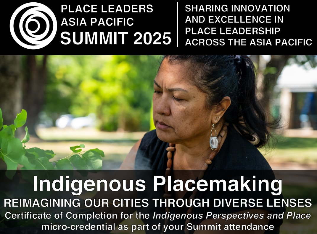 Attendees of the Urban Leaders' Summit will experience ‘On Country’ sessions, the powerful Saltwater Ceremony, and gain practical insights on integrating Indigenous wisdom to strengthen places - while earning a micro-credential in Indigenous Placemaking bit.ly/PLA_2025Summit