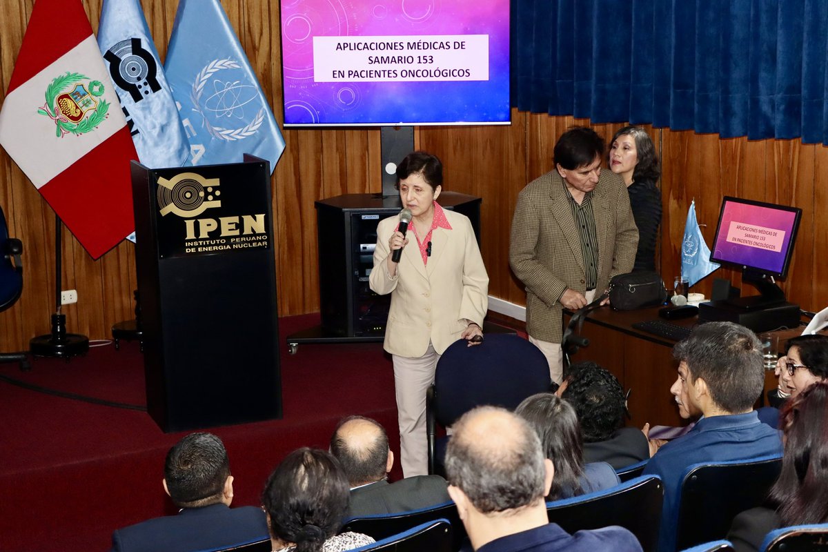 ipenperu's tweet photo. 👩⚕️ Según la Dra. Rosanna Morales Guzmán Barrón, especialista en Medicina Nuclear del @INEN_Peru, el #Samario 153 es de gran utilidad en pacientes oncológicos terminales, donde calma el dolor en un 87 % de los casos. https://t.co/s2Jtl7eaoI vía @diarioojo https://t.co/9kW2W66E6G
