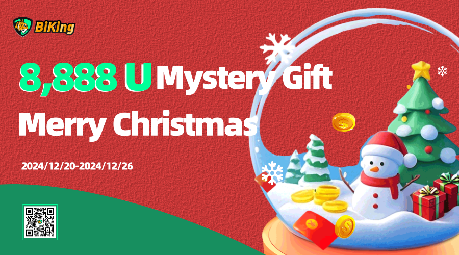 BiKing Mystery Gift💰
Wishing you a Christmas full of surprises 🎉

🏆 8,888 U worth of mystery tokens
🏆 10 U exclusive futures bonus
🏆 2 U worth of spot airdrop (for new users)

⏰Dec 20th - Dec 26th

✅ RT+Follow+❤️
✅ Leave your Christmas wish, UID, and @ 3 friends in the
