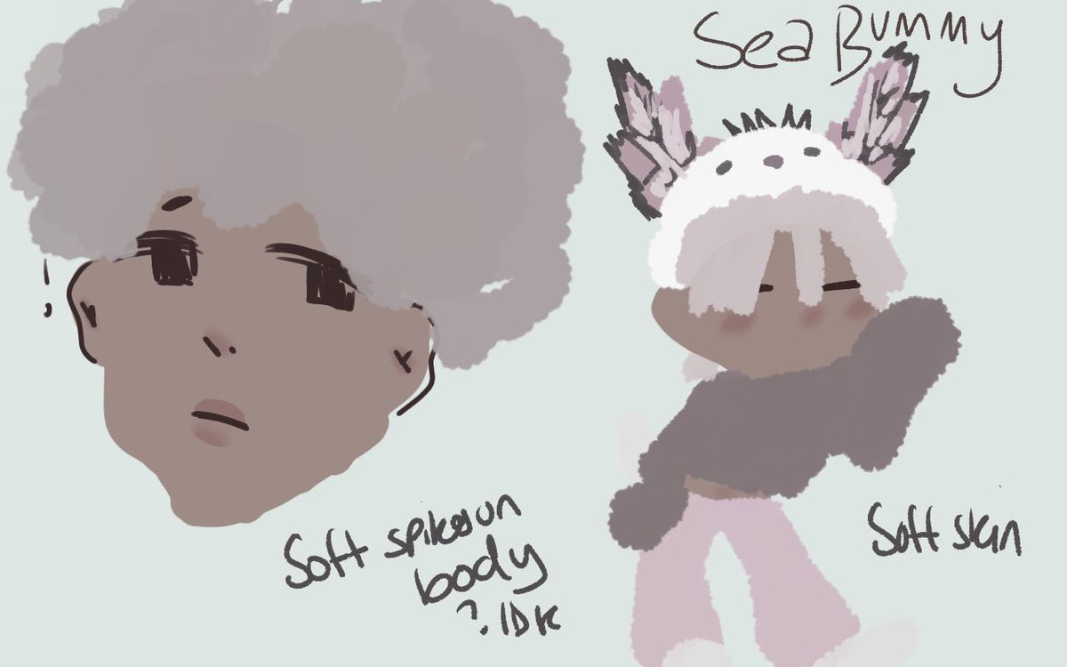 jebleest00nz's tweet photo. My Sea Bunny design that I crashed out on cause I was convinced I had the idea before pressure 🙏🏾 #Seabunny #ocart #AUcrossover #bummy #bummymylove https://t.co/gINJRdFmCM