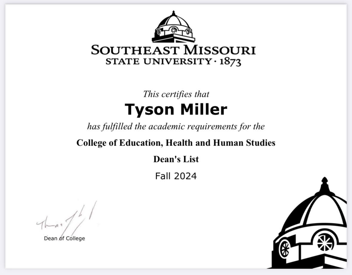 Make that 4x Dean’s list.. 3.87 GPA