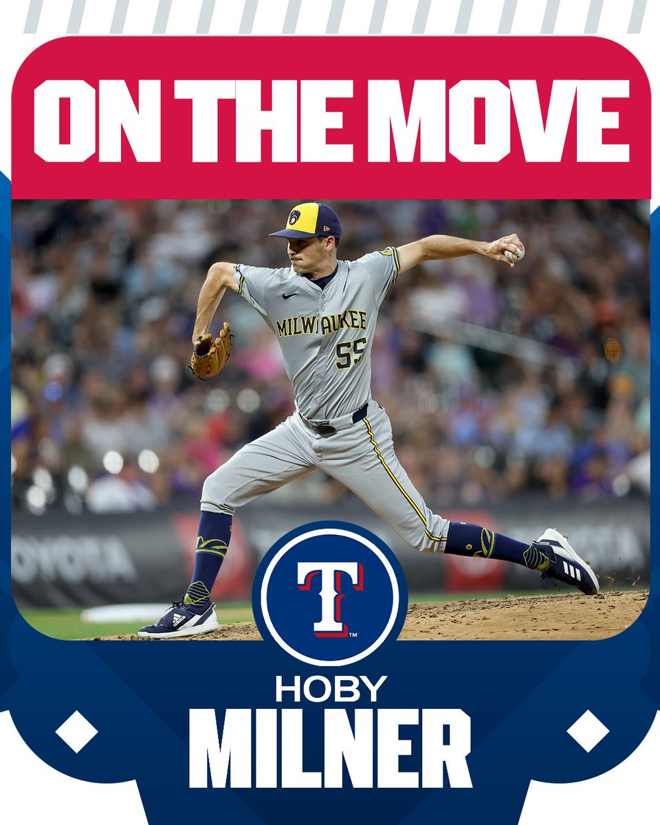 Rangers, LHP Hoby Milner reportedly agree to 1-year deal, per MLB.com's <a href="/Feinsand/">Mark Feinsand</a>.