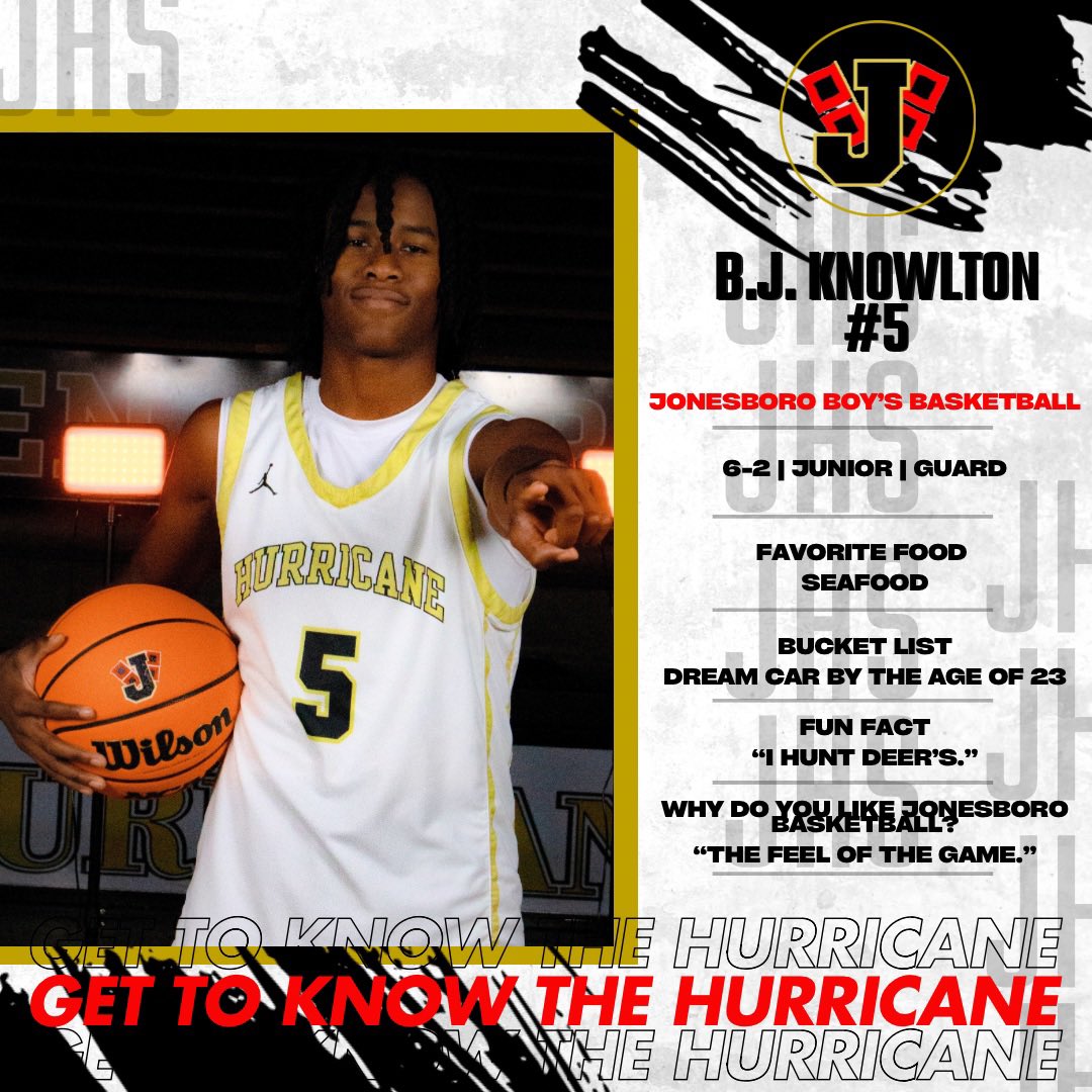 Jonesboro Basketball (@jb_hurricanebb) on Twitter photo Meet <a href="/bjknowlton11/">Bj Knowlton</a> . He has started his junior year off strong! We love having him in our program. Meet <a href="/bjknowlton11/">Bj Knowlton</a> . He has started his junior year off strong! We love having him in our program.