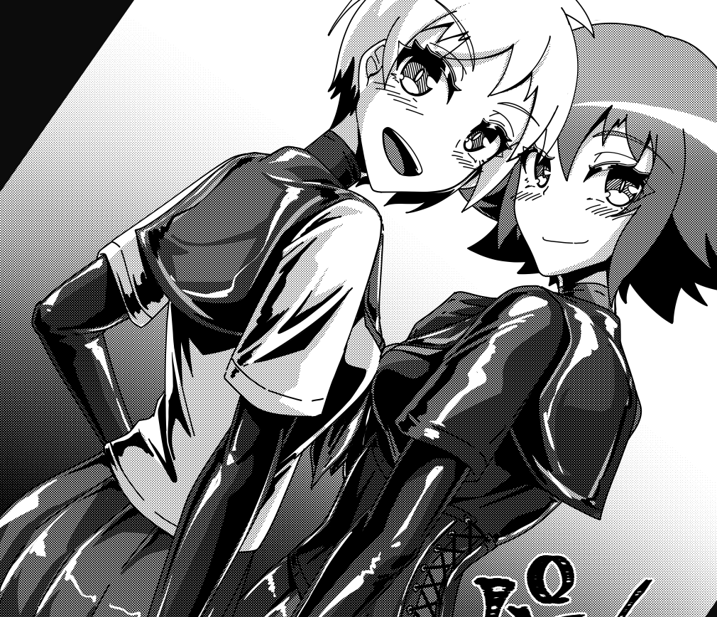 【新刊情報】「密着ラバーズ2」
12/30(月)東1ホールE-28bにて頒布いたします!
毎度おなじみラバーで、百合で、首から下の素肌2%くらいの男性向けマンガになります。
当日ご参加される方はぜひお立ち寄りください((o('∀`)o))ワクワク