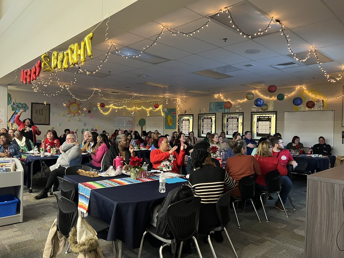🎉 What a FUN-filled day at Brumby Elementary! 🏫✨ First grade nailed the Gingerbread Play, we had a blast with Reindeer Games 🎄🦌, and wrapped it up with an amazing Staff Holiday Luncheon. 🥳🍽️ Cheers to the holiday spirit!  #HolidayJoy #brumbylove