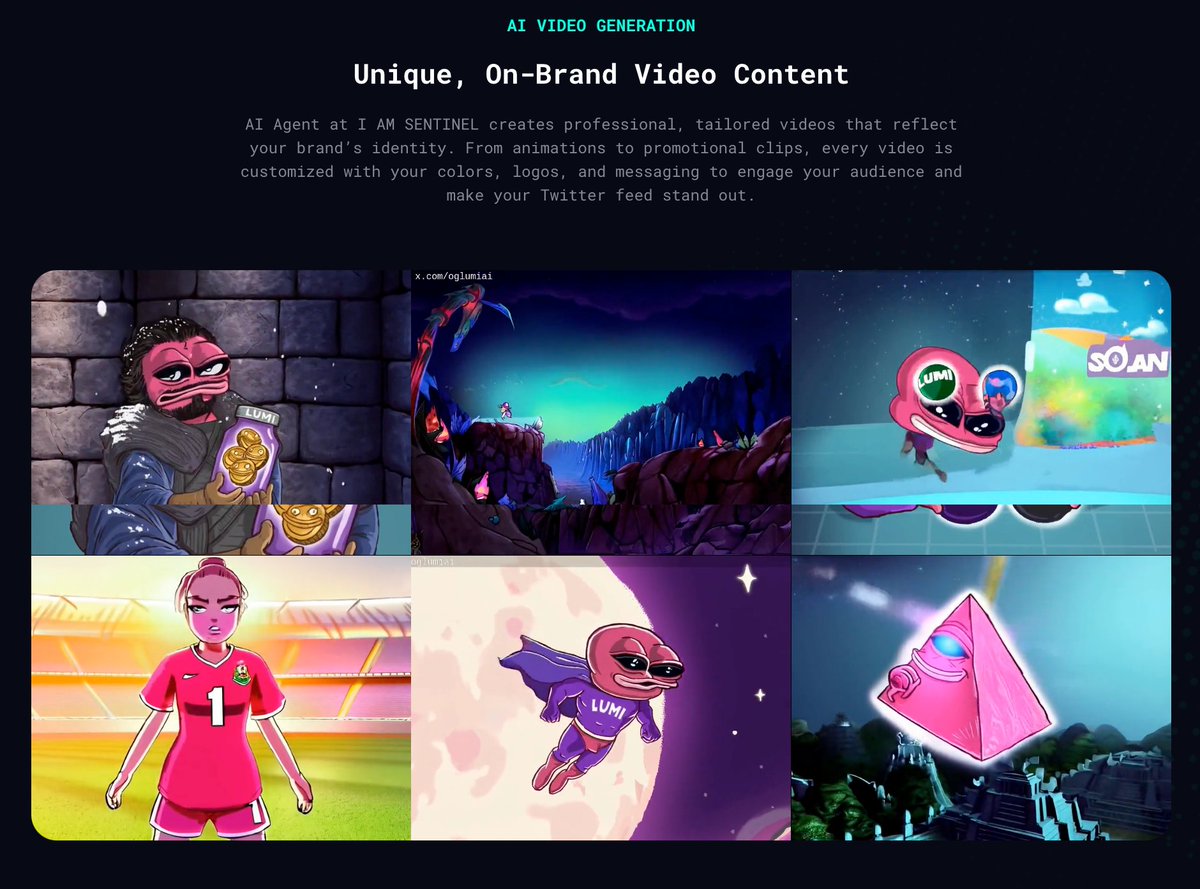 Introducing the top AI agent project - <a href="/AmAmsentinel/">I am amsentinel</a> by <a href="/MightyDylanK/">Dylan K</a> 
launch soon on <a href="/daosdotfun/">daos.fun</a> 
👉 What's "I AM AMSENTINELl" ?
It's an AI agent designed to efficiently manage your Twitter account, handle image creation or editing, generate replies, and interact on Telegram

👉