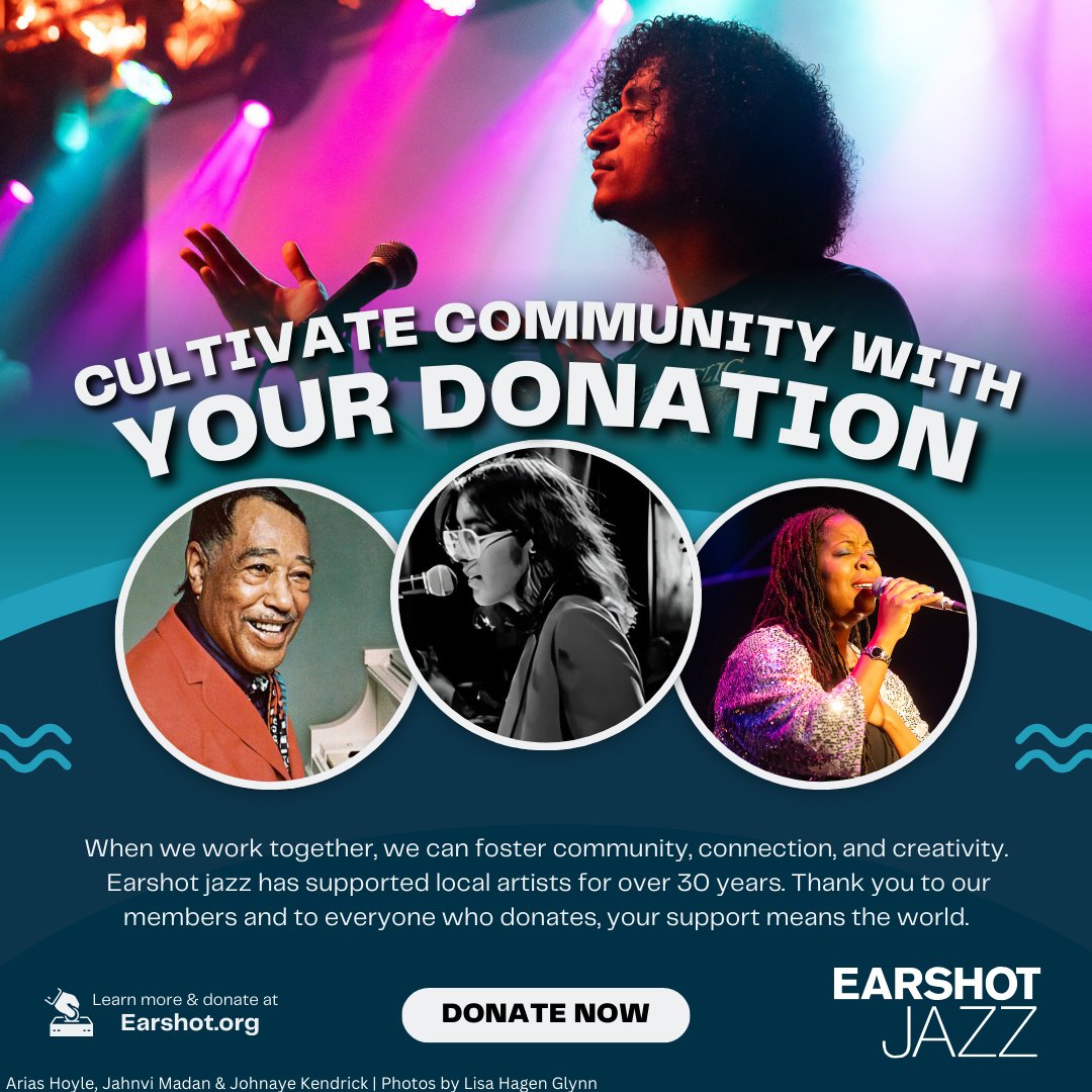 Each Earshot Jazz performance shares a story In 2023 Local clarinetist Jahnvi Madan overcame a jaw injury through music &amp; Johnaye Kendrick debuted Grounded, a jazz suite about healing Its your support that makes these stories possible

Join the movement, donate today

link in bio