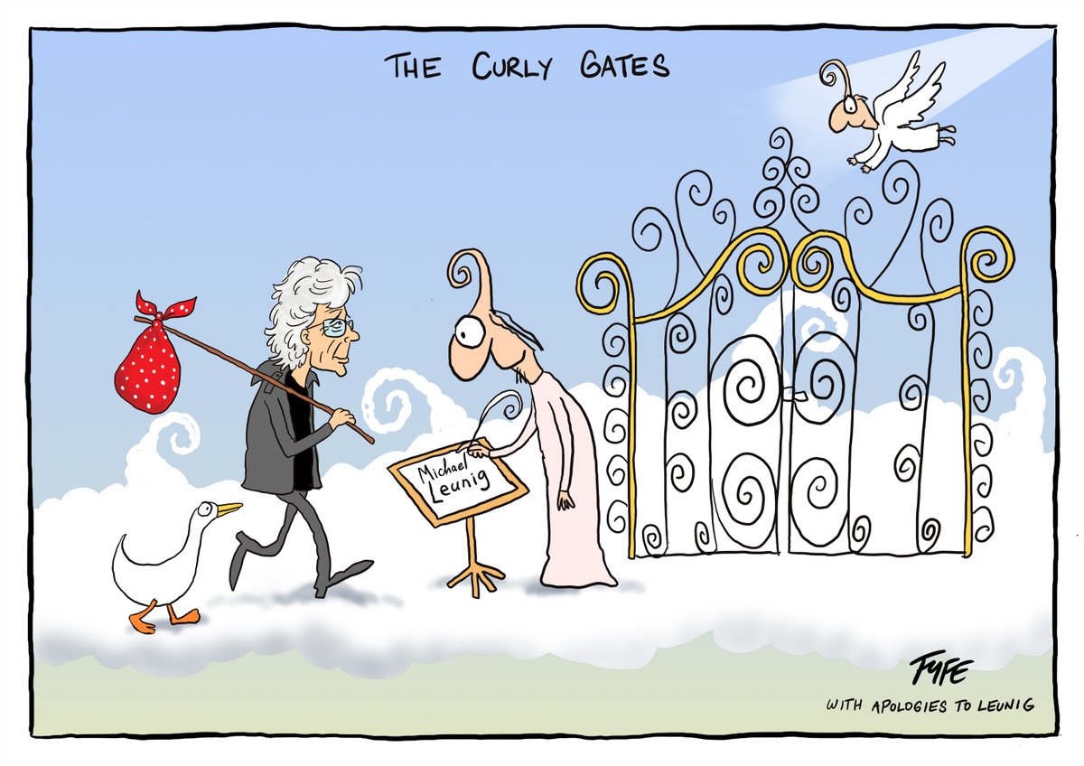 We lost a cartooning icon today. Vale Michael Leunig. #leunig