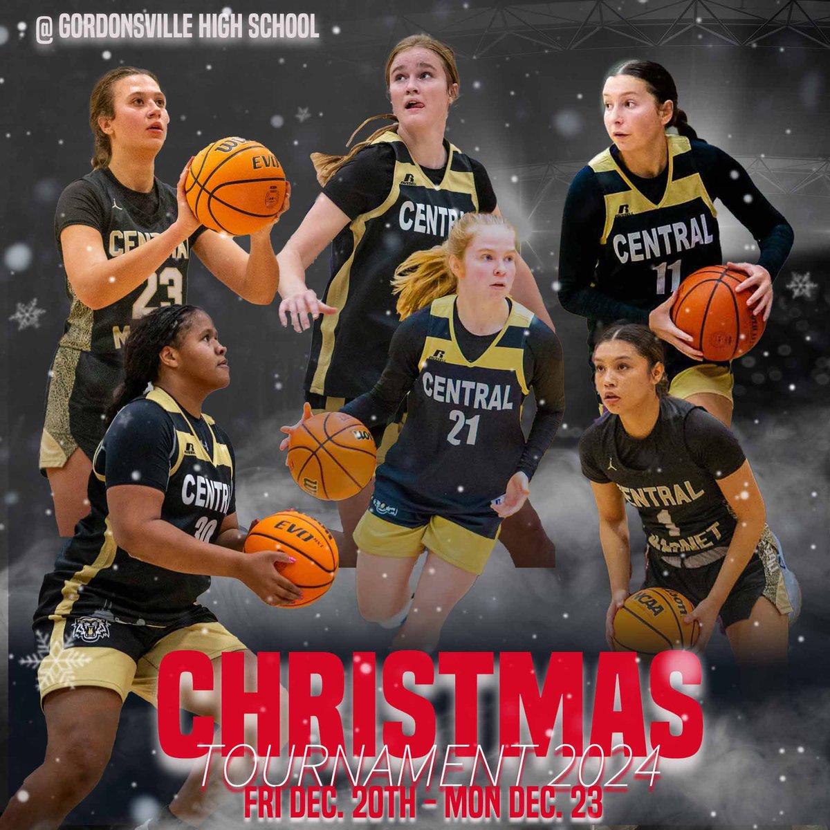 The Central Magnet Lady Tigers travel to Gordonsville for a Christmas Tournament!

Friday, 12/20 vs. Coffee County at 1:30pm
Saturday, 12/21 vs. Gordonsville at 6pm
Monday, 12/23 TBD