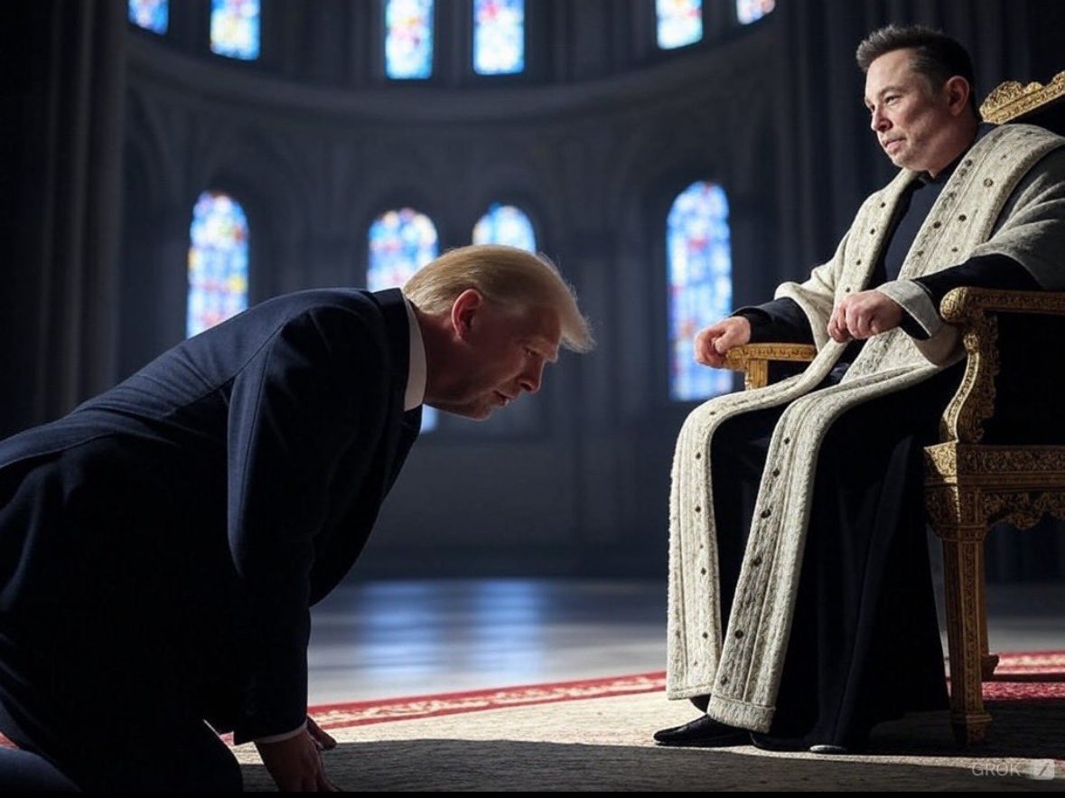Andrew—#IAmTheResistance (@amoneyresists) on Twitter photo Trump is fuming over the fact that everyone is calling Elon Musk the President. So I definitely shouldn’t post this pic then I guess. Oh fuck I just did.
<a href="/realDonaldTrump/">Donald J. Trump</a> Trump is fuming over the fact that everyone is calling Elon Musk the President. So I definitely shouldn’t post this pic then I guess. Oh fuck I just did.
<a href="/realDonaldTrump/">Donald J. Trump</a>