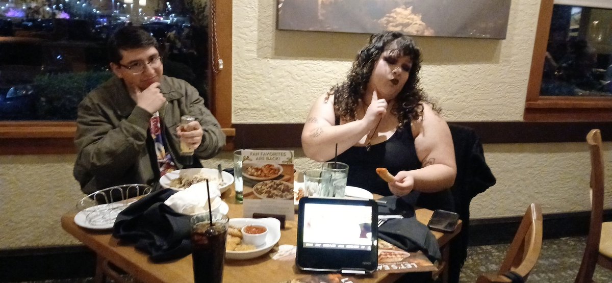 Olive garden with friends before movie lol