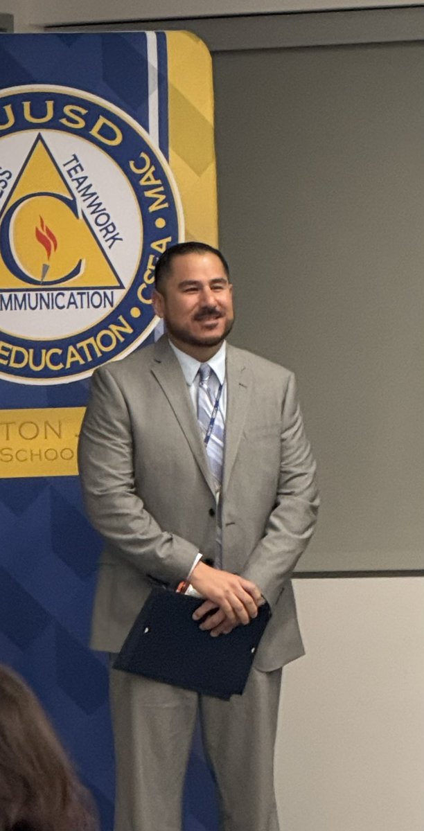 Congratulations to CJUSD management employee of the month! Well deserved Mr. Campa!