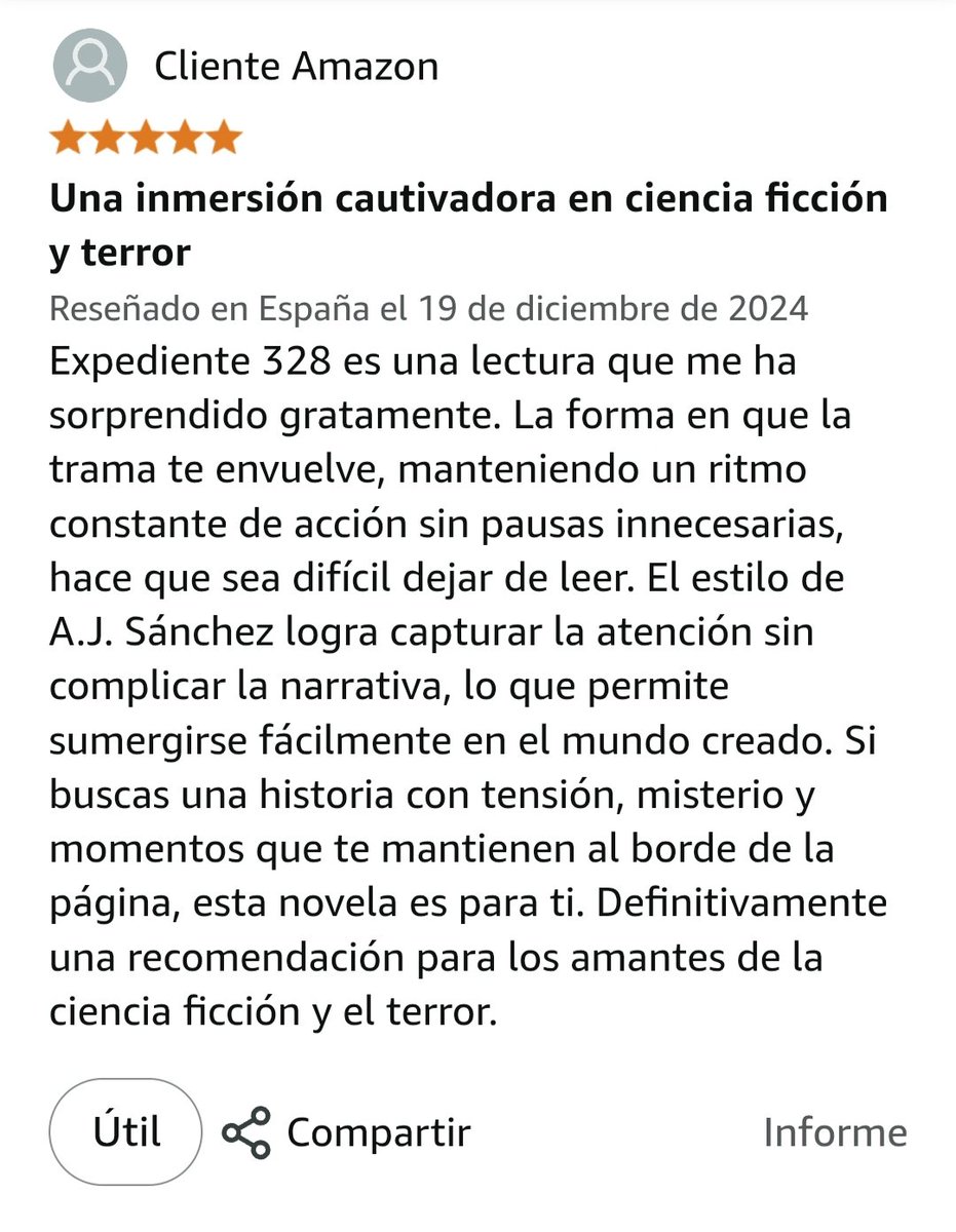 Siguen llegando las reseñas positivas sobre mi libro 🥰