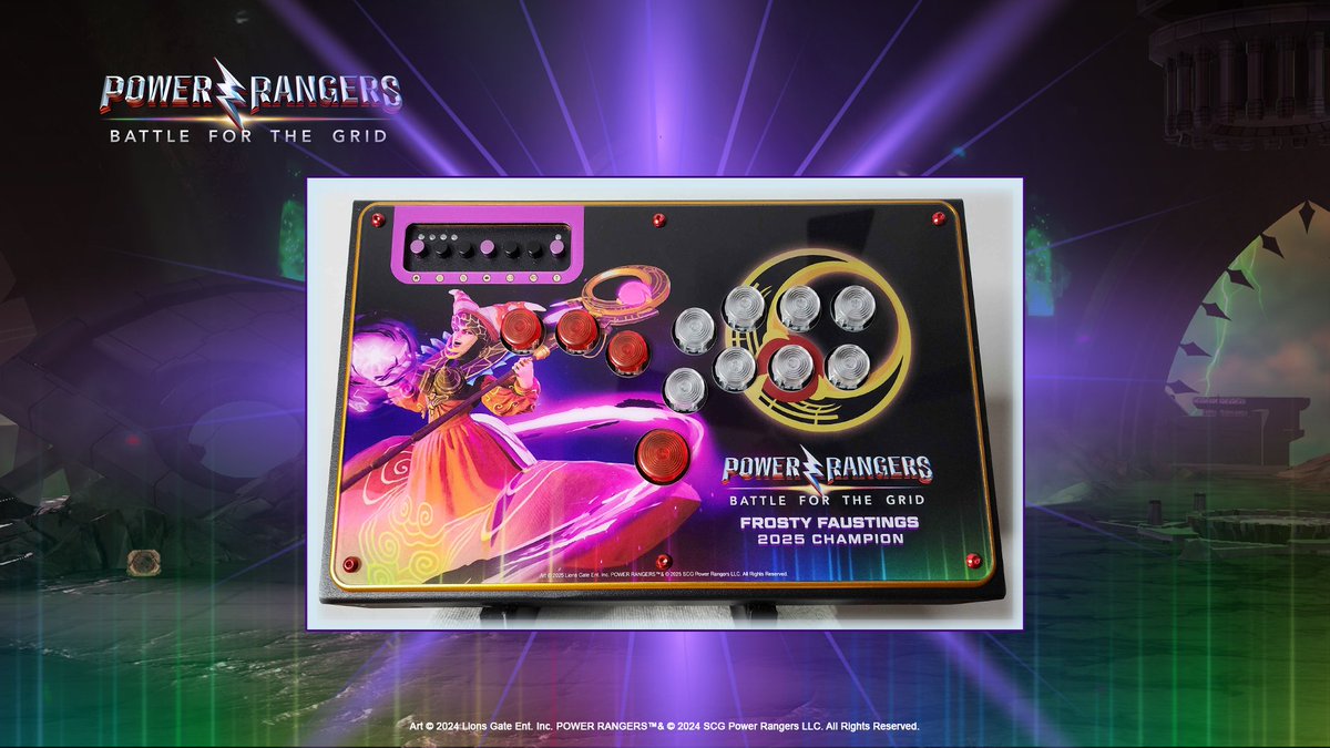 The ultimate prize awaits at Frosty Faustings! ❄️🏆 Can you conquer all and claim the Rita Repulsa panzer? 🎮

Thanks to <a href="/omega_blackFGC/">omega_black @ Home</a> for putting this together. (Note: Button colors are placeholders &amp; will be updated later.)

⚡️ Sign up here: start.gg/VortexGallery