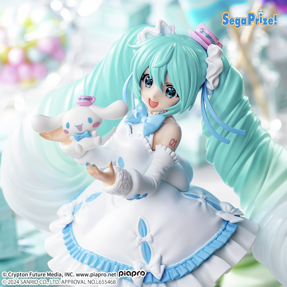 プライズ】 「初音ミク×シナモロール」コラボから、新衣装でおめかし