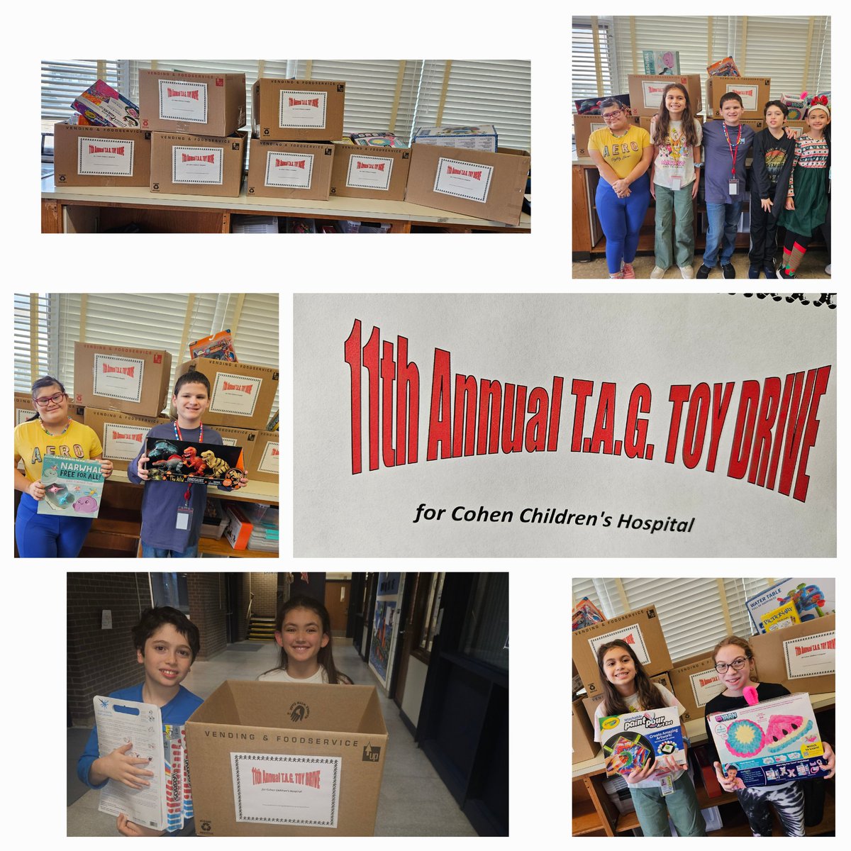 Thank you to everyone who made our 11th Annual TAG Toy Drive a success! 🎄 🎁 🕎  Toys were delivered to <a href="/Cohen_Childrens/">Cohen Children's</a> today! <a href="/StevenACohen2/">Steven Cohen</a>

<a href="/POBSchools/">POB Schools</a> <a href="/HBMATTLIN1/">Howard B. Mattlin</a>
