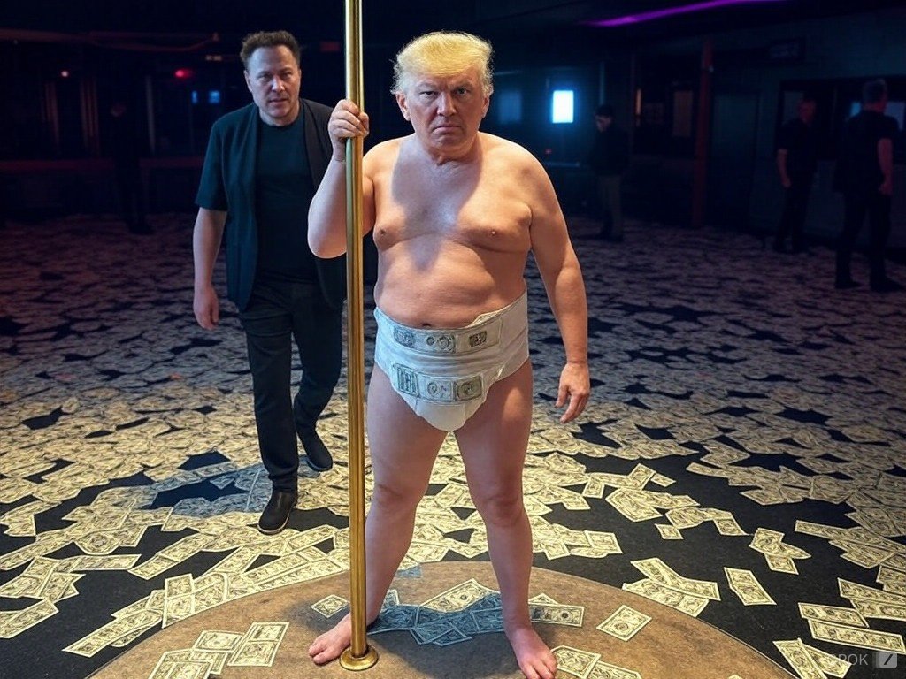 EqlRightsNLeft's tweet image. #PresidentMusk #danceboy @realDonaldTrump

@elonmusk admits to controlling the government.  This means he knows he owns TRUMP/MAGA.  Even got MAGA to go from red caps to black ones.  Love watching @elonmusk making @realDonaldTrump dance like the bitch he is.