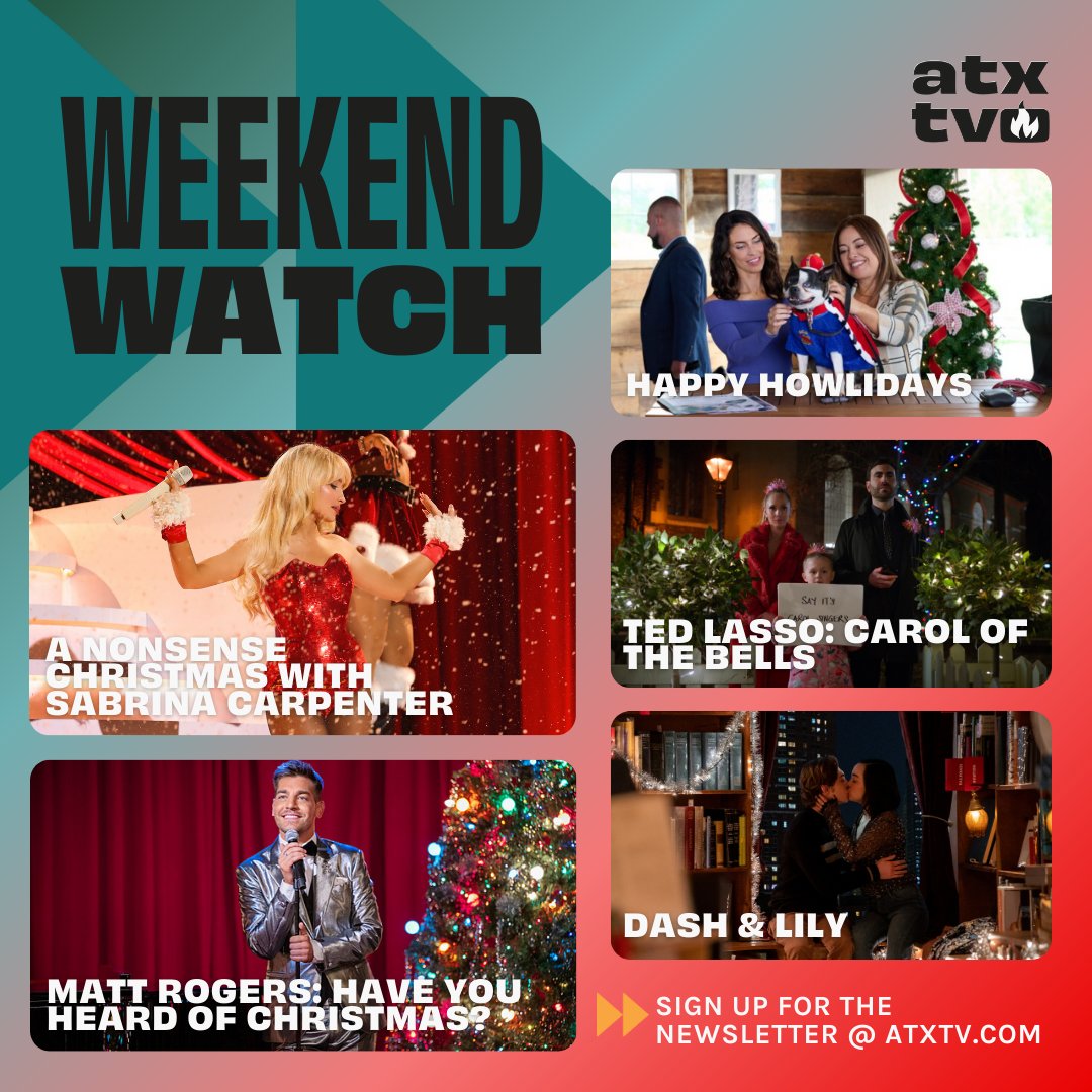 ATXFestival's tweet image. Turn your OOO *and* your TV on; it's time for ATX TV's holiday-themed #WeekendWatch during the holiday break.