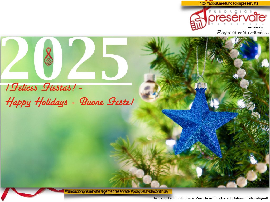 GRACIAS POR ACOMPAÑARNOS OTRO AÑO MÁS! Feliz, bendecido y productivo 2025 :) 
about.me/fundacionprese…... #FelicesFiestas #happyholidays #BuoneFeste #reels #MensajeInstitucional #porquelavidacontinua #preservate #gentepreservate #reelsvideo #trending #viral