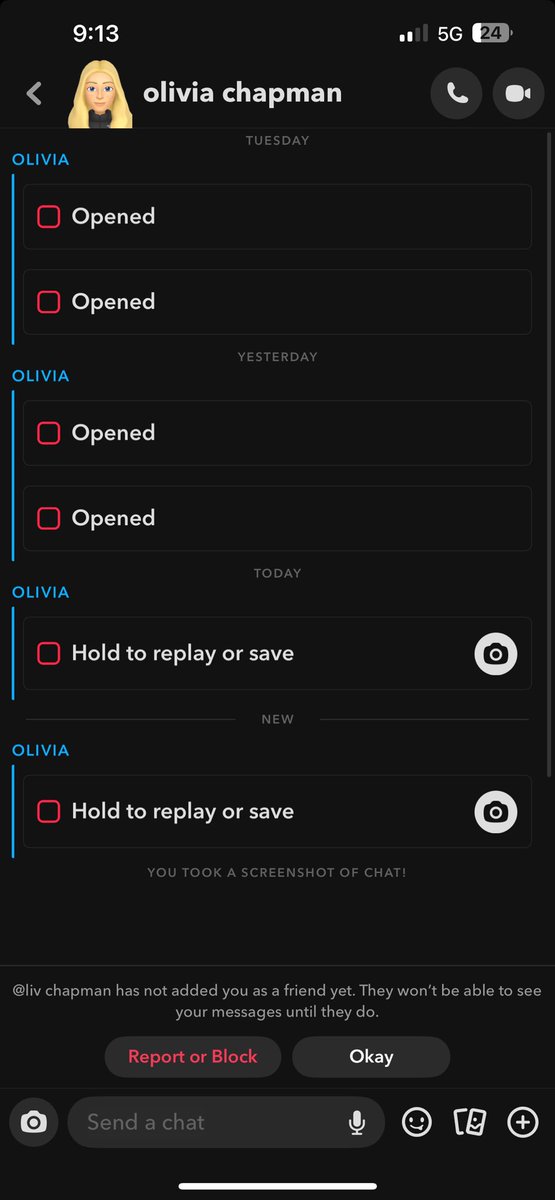 My girl unadded after the screenshot