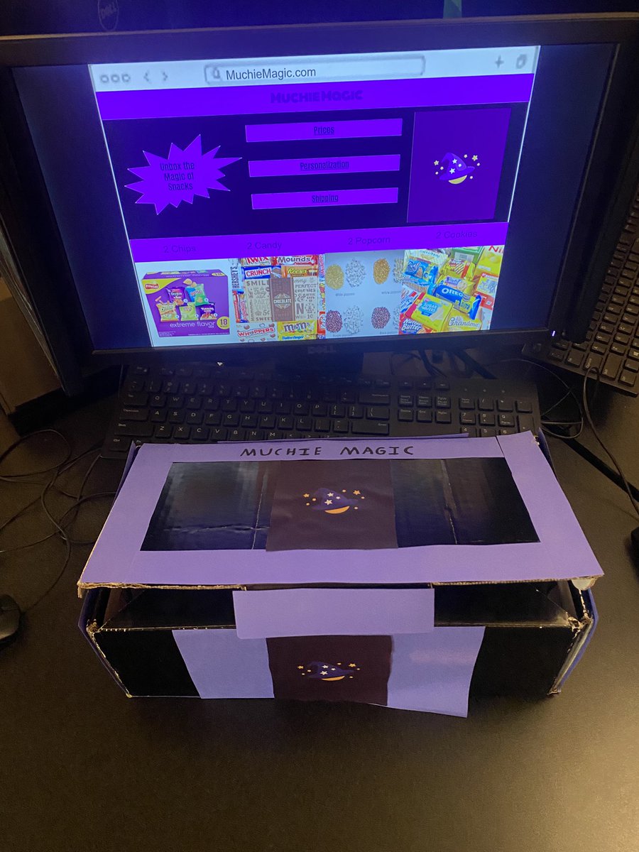 Marketing I students created their own Subscription Boxes! We shared our prototype and website to our classmates, gave constructive feedback with grows and glows, and voted for the best all around 🥇. #ohbaby <a href="/MrsMueller4/">Suzy Mueller</a> <a href="/OHS_Tigers/">Oakville High School</a>