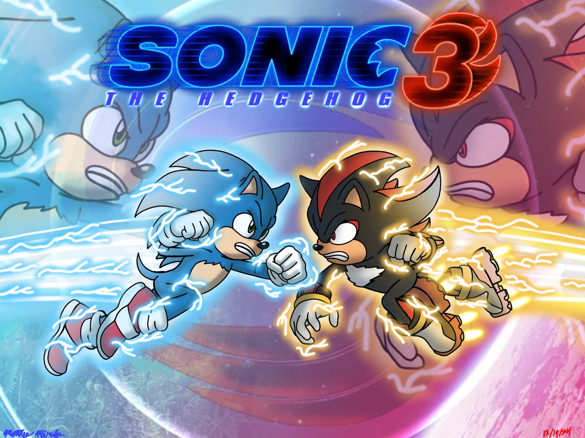 Sonic Vs Shadow Wallpaper