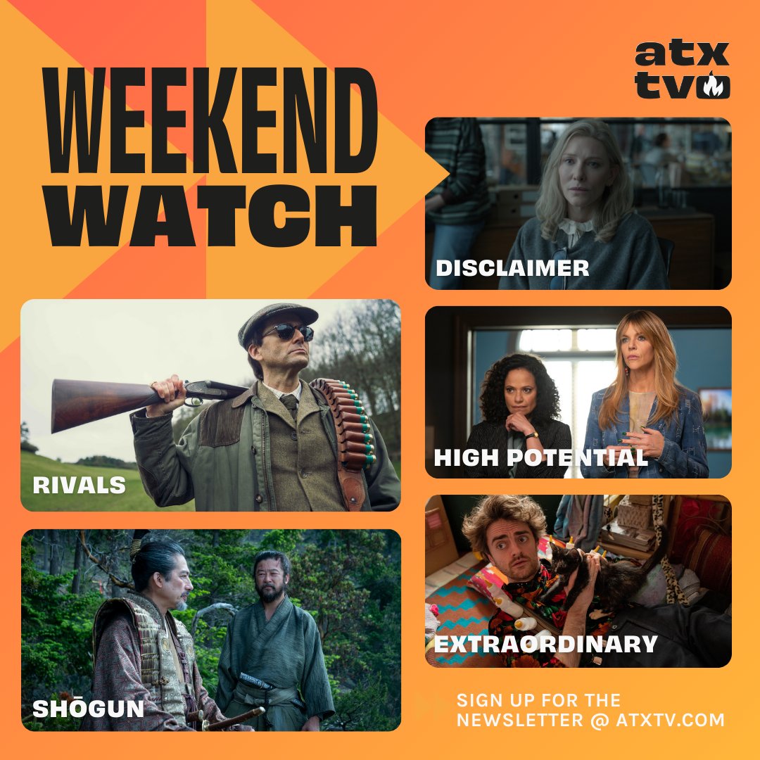 ATXFestival's tweet image. Even those who watch TV for a living fall behind in a busy year, so we're closing 2024 with a special catch-up #WeekendWatch.
If you want TV recommendations delivered to your inbox every week next year, sign up for our newsletter now: mailchi.mp/atxfestival/ne…