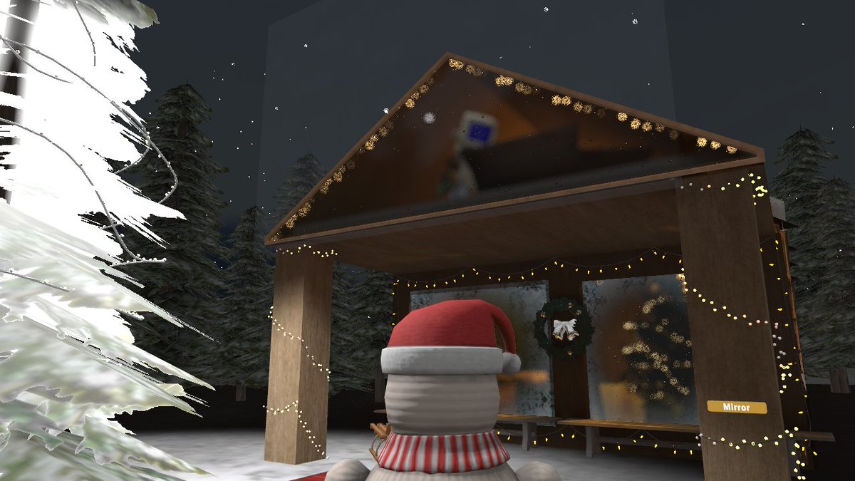 Cozy Christmas
By Itz Soph
vrchat.com/home/world/wrl…
まったり過ごすための雪が降る冬の夜の小さな室内ワールド
扉から外にも出れる