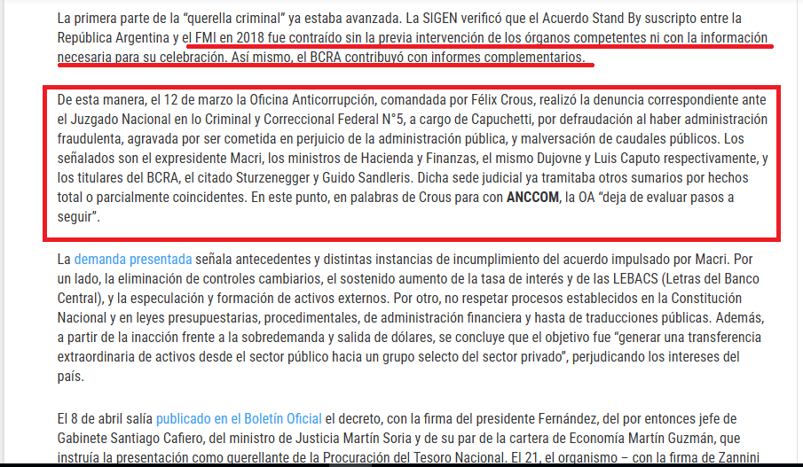 ⛔️🚨⚠️ Luis Caputo y Milei pidieron un nuevo endeudamiento con el FMI por 20 MIL MILLONES DE DÓLARES. Otra vez Caputo nos vuelve a endeudar, el mismo Caputo que está imputado junto Dujuvne, Sturzenegger, Macri, por haber tomado la deuda con el FMI en el gobierno de Macri.