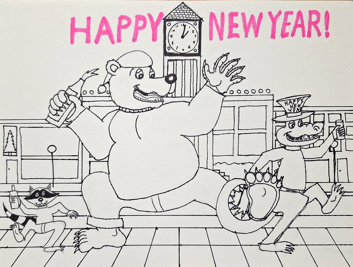 This is about an hour after the New Year!