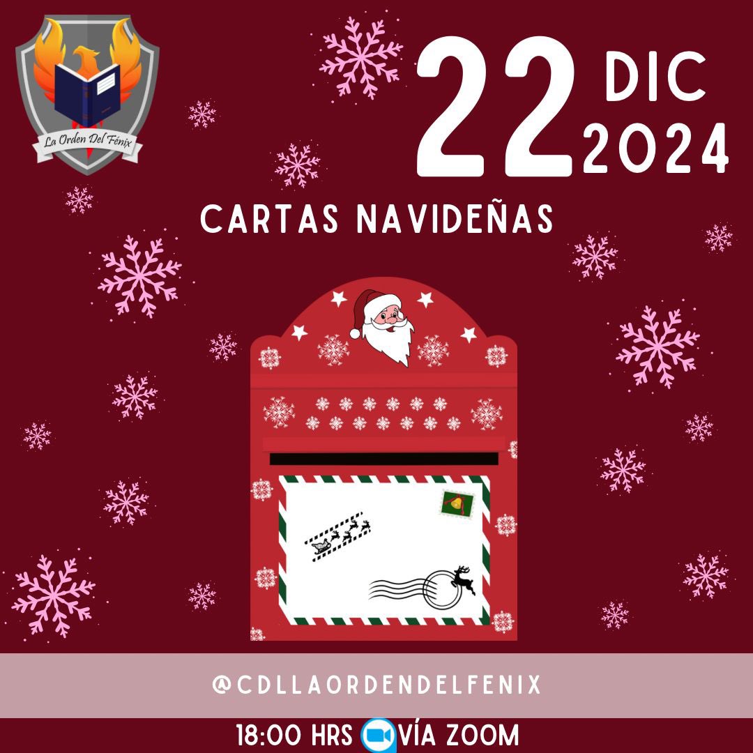 CLOrdendelfenix's tweet photo. #TEMAdeDOMINGO
¿Quieres escribir tu carta con nosotrxs? 🎄
Entérate de nuestras actualizaciones en:
X: @CLOrdendelFenix
Facebook: @cdllaordendelfenix
#books #book #booklover #reading #currentlyreading #read #reader #clublectura #bookclub #bookadiction #CDLLODF https://t.co/zWJOzz0Iql